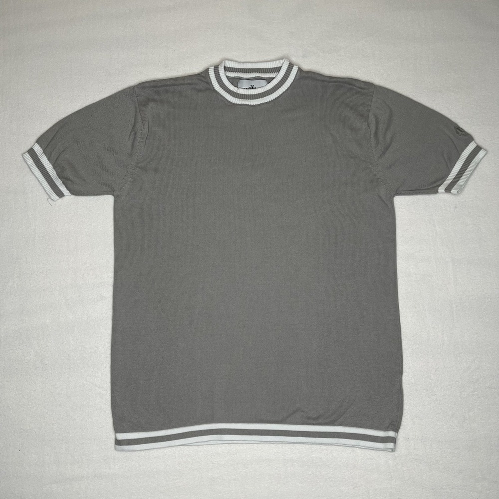 Mens Madcap England Retro T Shirt Sz XL Stripe Sleeve Color Block Embroidered